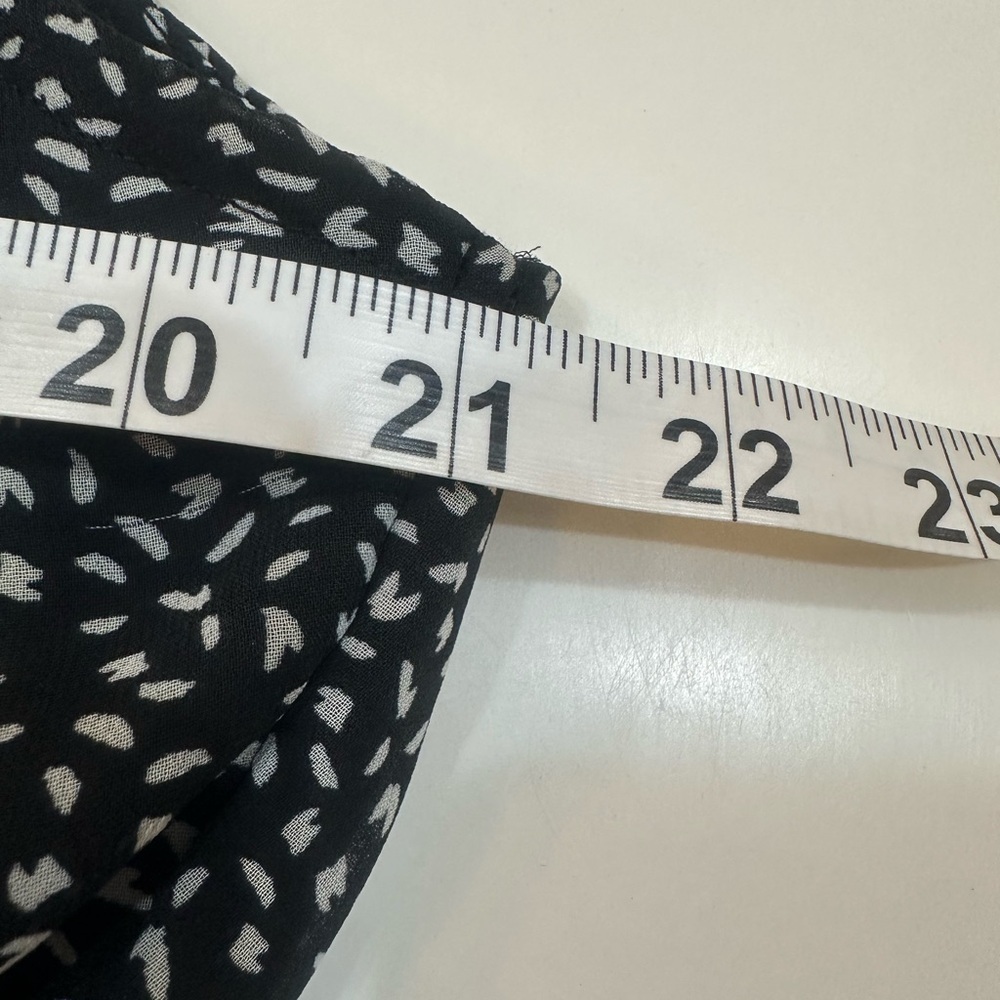 Nicole Miller Sundress Black and White Sleeveless Elastic Waist Dress Size 16 - Picture 7 of 12